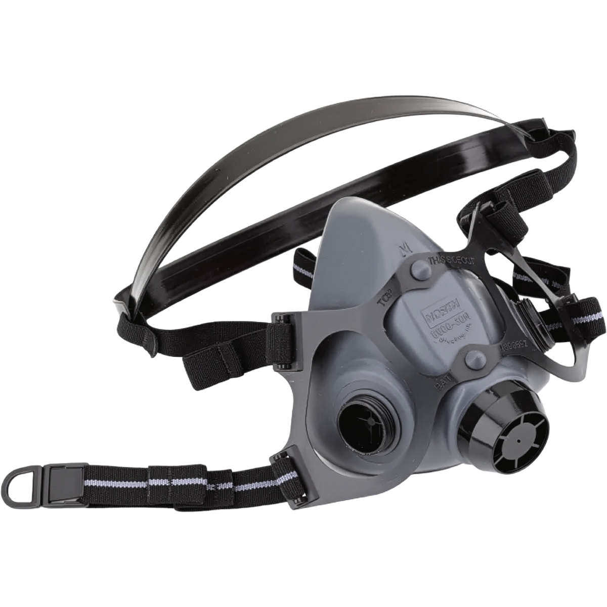 North 550030 Half Mask, Elastomeric with Dual N-Series Cartridge Connectors