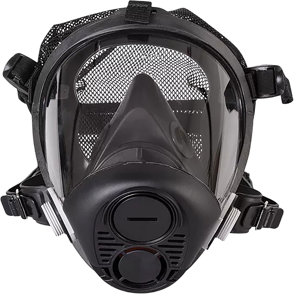 North RU65002 Silicone Full Facepiece with Mesh Headnet