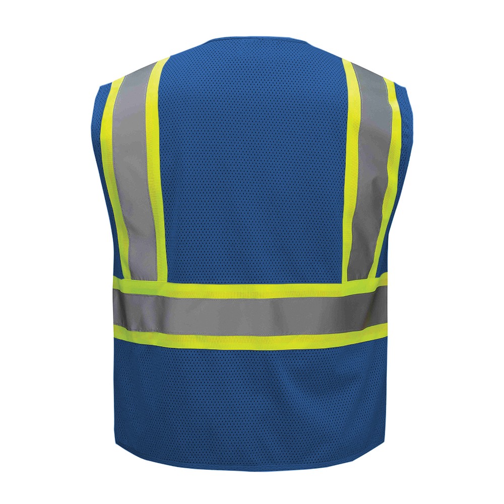 GSS Safety 3133 Enhanced Visibility Multi-Color Vest, Royal Blue