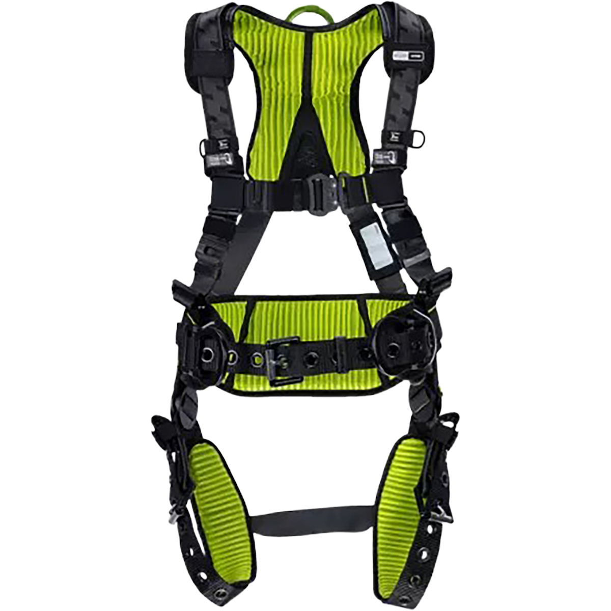 Miller H7CC2A Construction Comfort Full-Body Harness with Aluminum Hardware, 5 Points of Adjustment, Back & Side D-Rings, Belt, Quick-Connect Chest Buckle & Tongue Leg Buckles