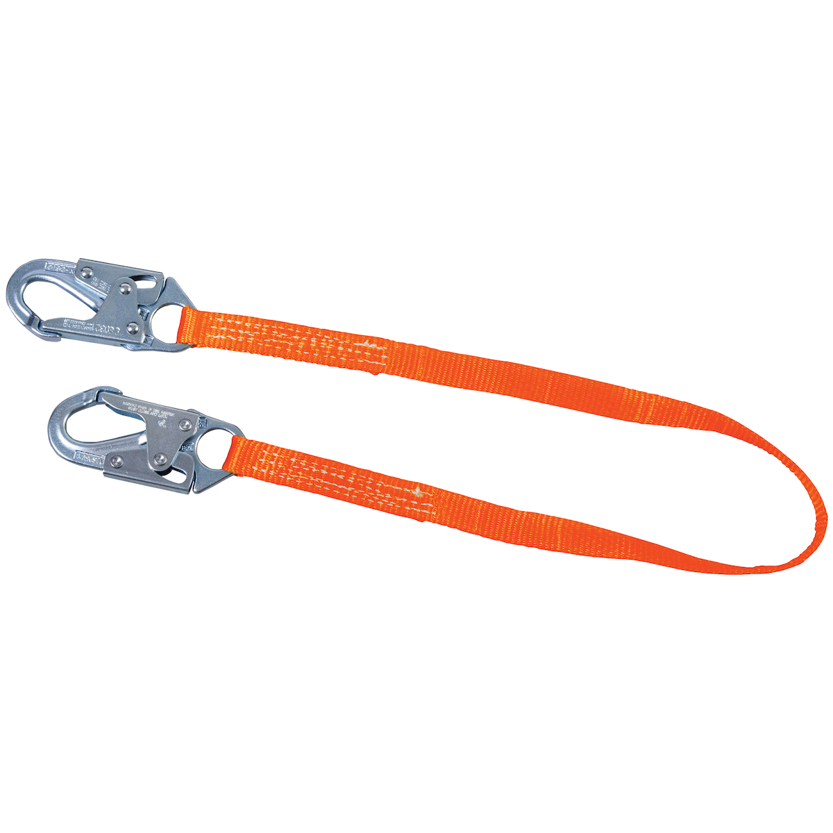 Miller T9111W-Z7 Positioning and Restraint Web Lanyard with Steel Locking Snap Hooks