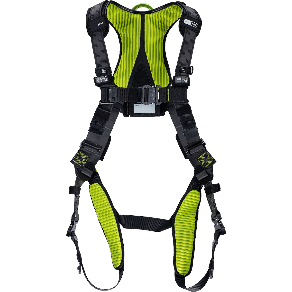 Miller H7IC1A Premium Full-Body Harness with Lightweight Aluminum Hardware, 5 Points of Adjustment, Back D-Ring and Quick-Connect Chest & Leg Buckles