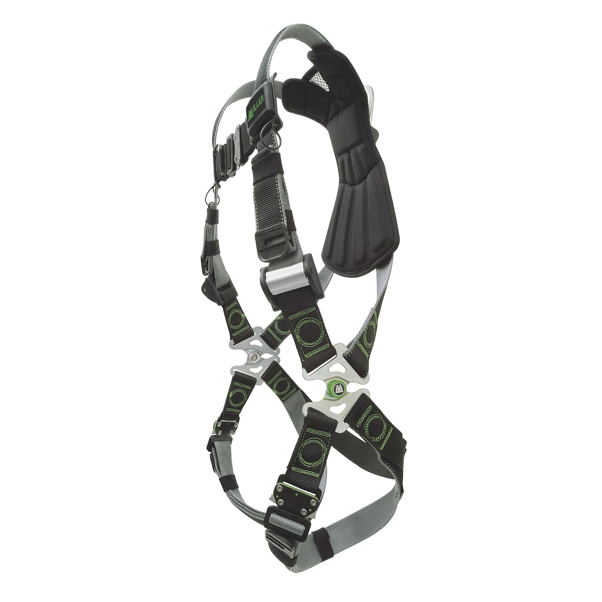 Miller RDT-QC Premium full-body Harness with DualTech Webbing, 5 Points of Adjustment, Back D-Ring  and Quick-Connect Chest & Leg Buckles