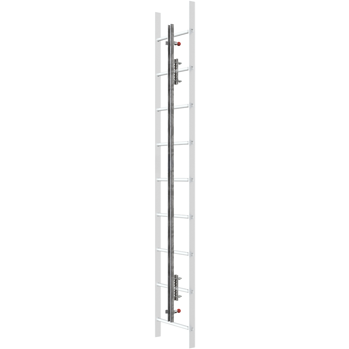 Miller GGO Vertical Height Access Ladder System Kit, Galvanized Steel, 20 Feet