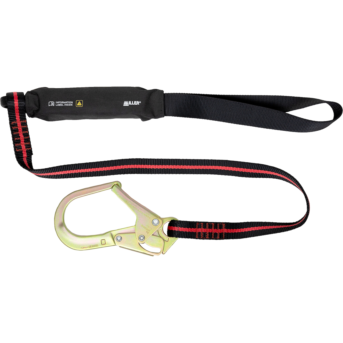 Miller FPLARCM-SUS Arc Flash Lanyard, Single Leg, Polyamide Webbing, with Webbing Loop and Rebar Hook