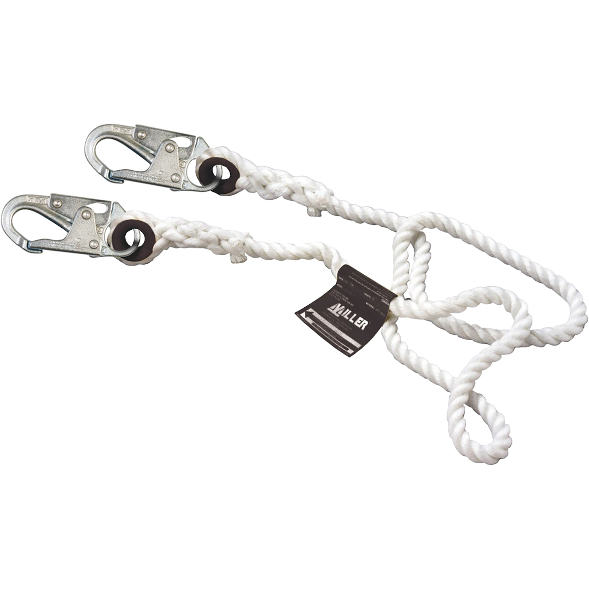 Miller 201RLS-5 5/8" Diameter Dacron® Polyester Rope Lifeline with Steel Locking Snap Hooks