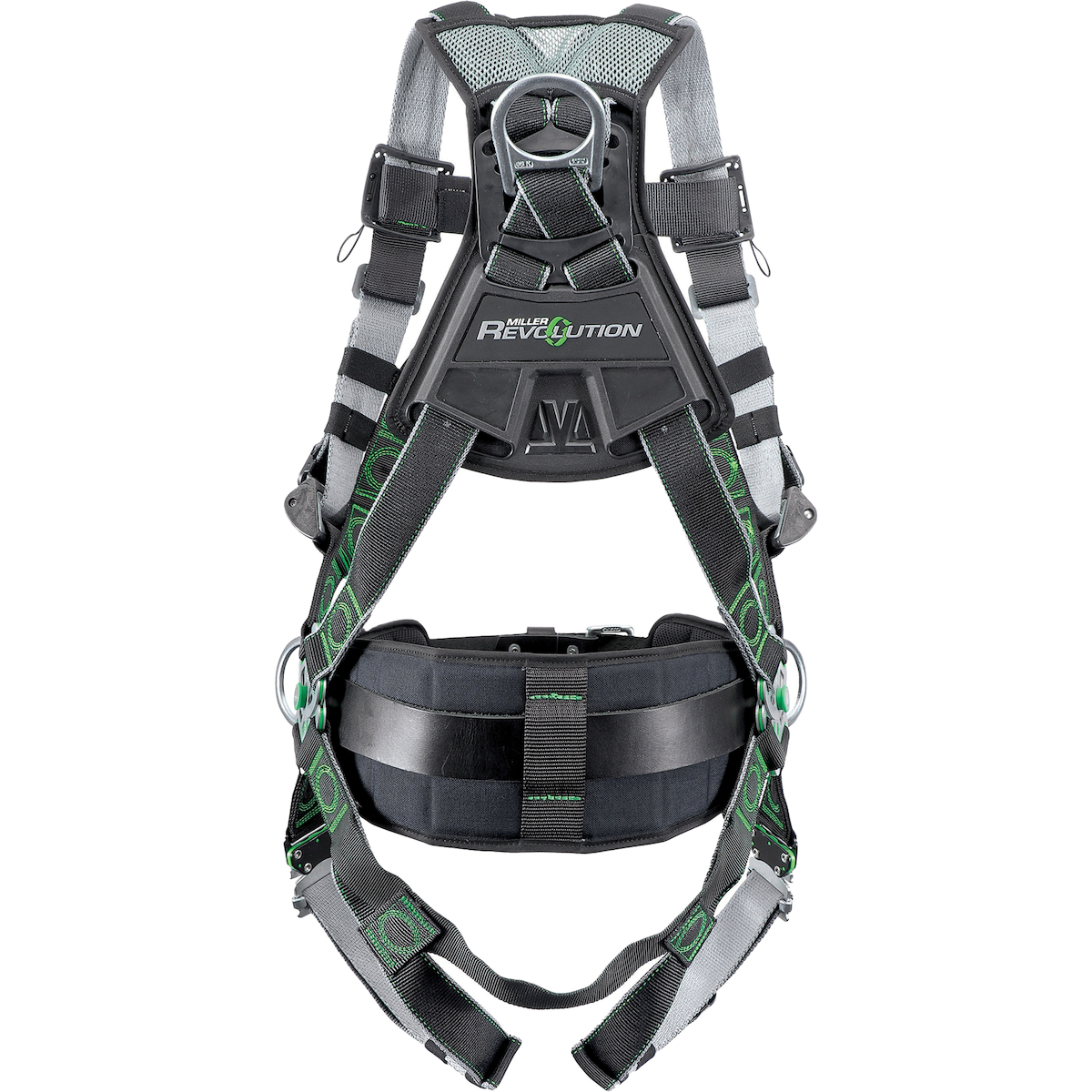 Miller RDTSL-QC Premium Full-Body Harness with DualTech™ Webbing, 5 Points of Adjustment, Back D-Ring, Shoulder Loops and Quick-Connect Chest & Leg Buckles