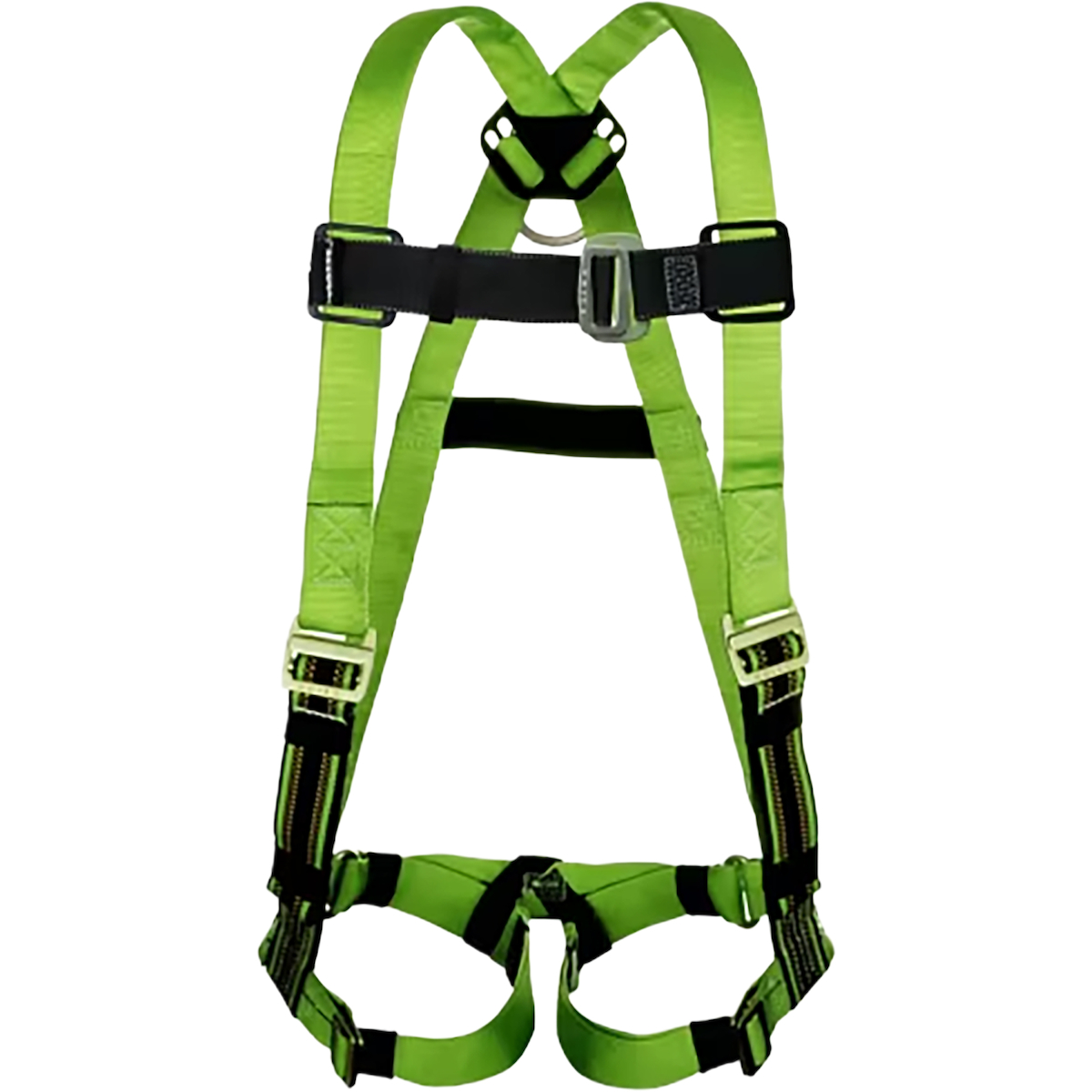Miller P950-58 Cushioned Webbing Full-Body Harness, 5 Points of Adjustment with Back and Side D-Rings and Mating Chest Buckles & Tongue Leg Buckles