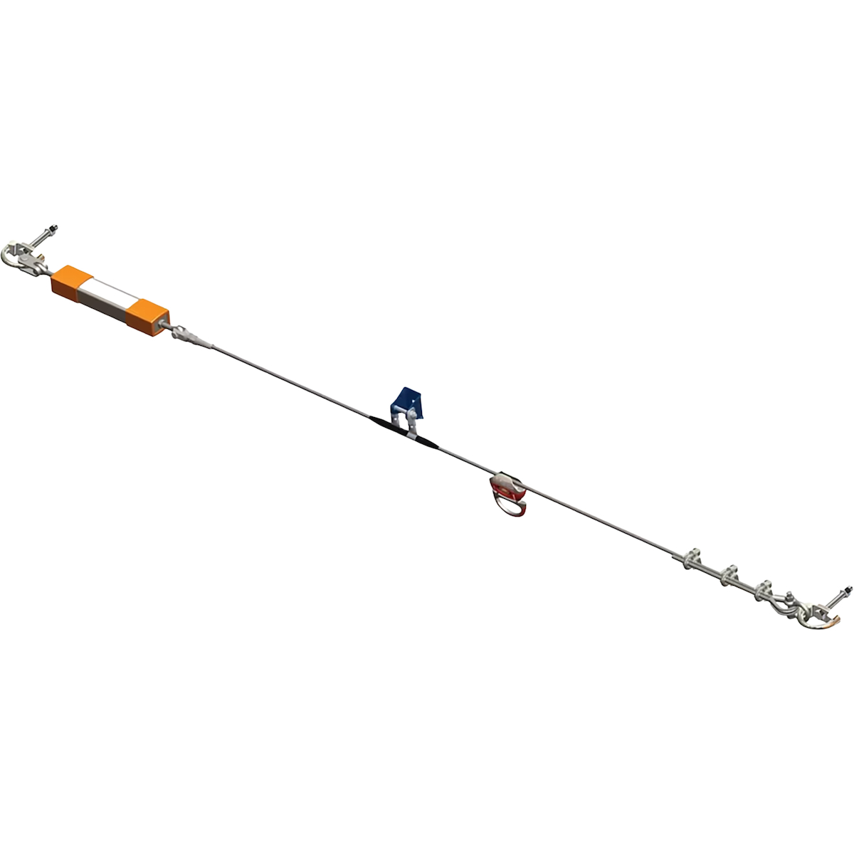 Miller X00 Permanent Horizontal Lifeline Kits - shuttle sold separatly