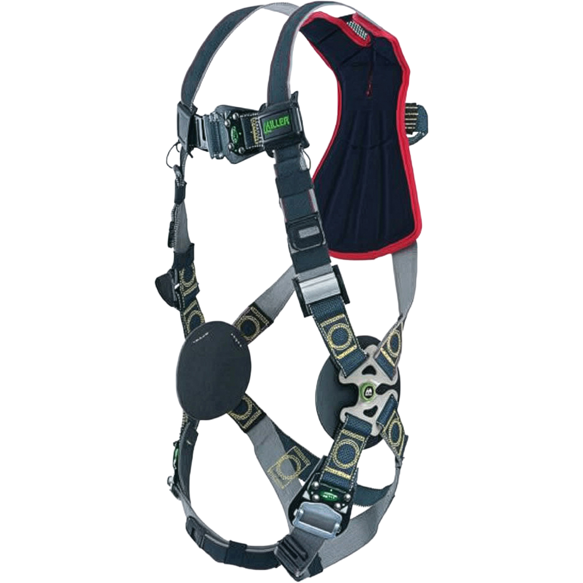 Miller RKNAR-QC Arc-Rated Premium Full-Body Harness with Kevlar®/Nomex® DualTech™ Webbing, 5 Points of Adjustment, Back D-Ring, Sub-Pelvic Strap and Quick-Connect Chest & Leg Buckles