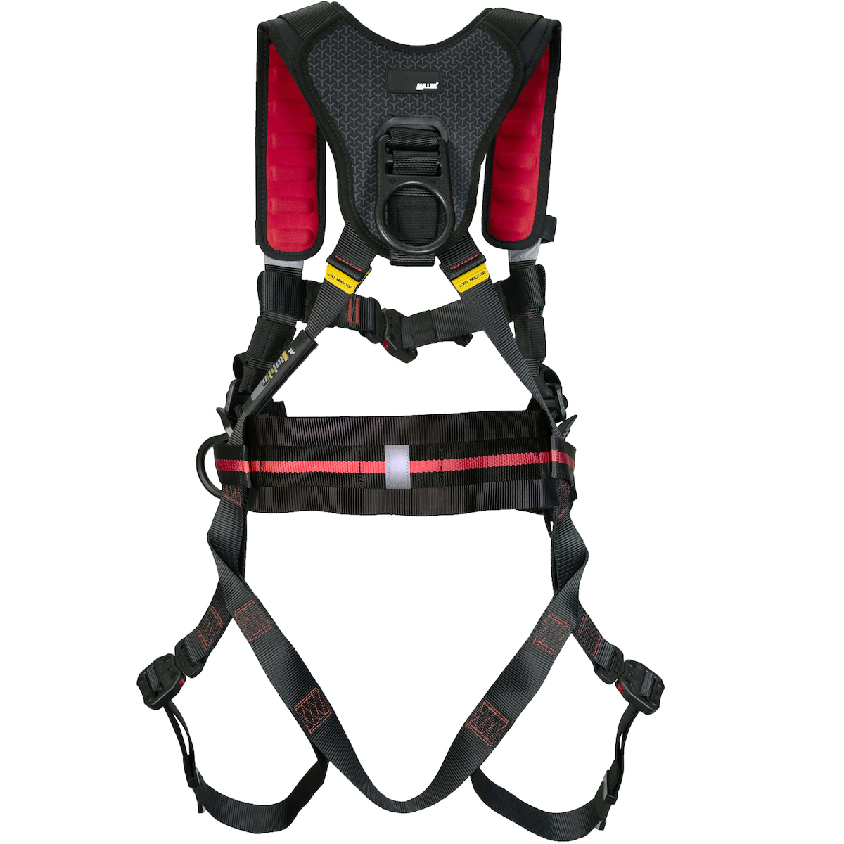 Miller H5AFC1S Arc Flash Full-Body Safety Harness, with 5 Points of Adjustment, with Dielectric Back / Side D-Rings, and Quick-Connect Chest & Leg Buckles