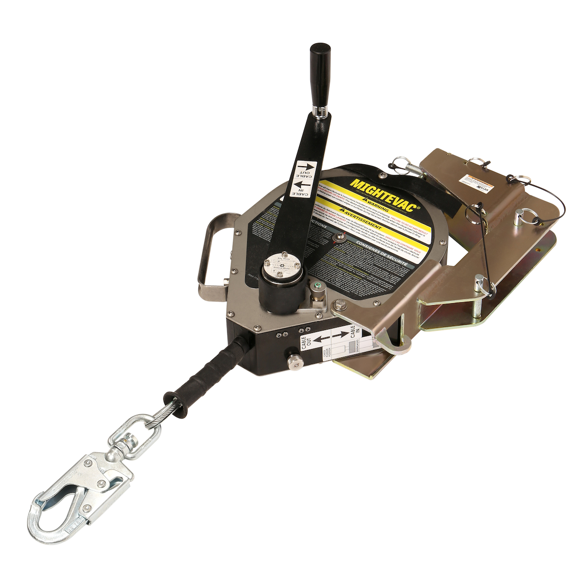 Miller MME-GCB1-02 Self-Retracting Device Kit with Galvanized Steel Cable, Tripod Bracket and Pulley/Carabiner
