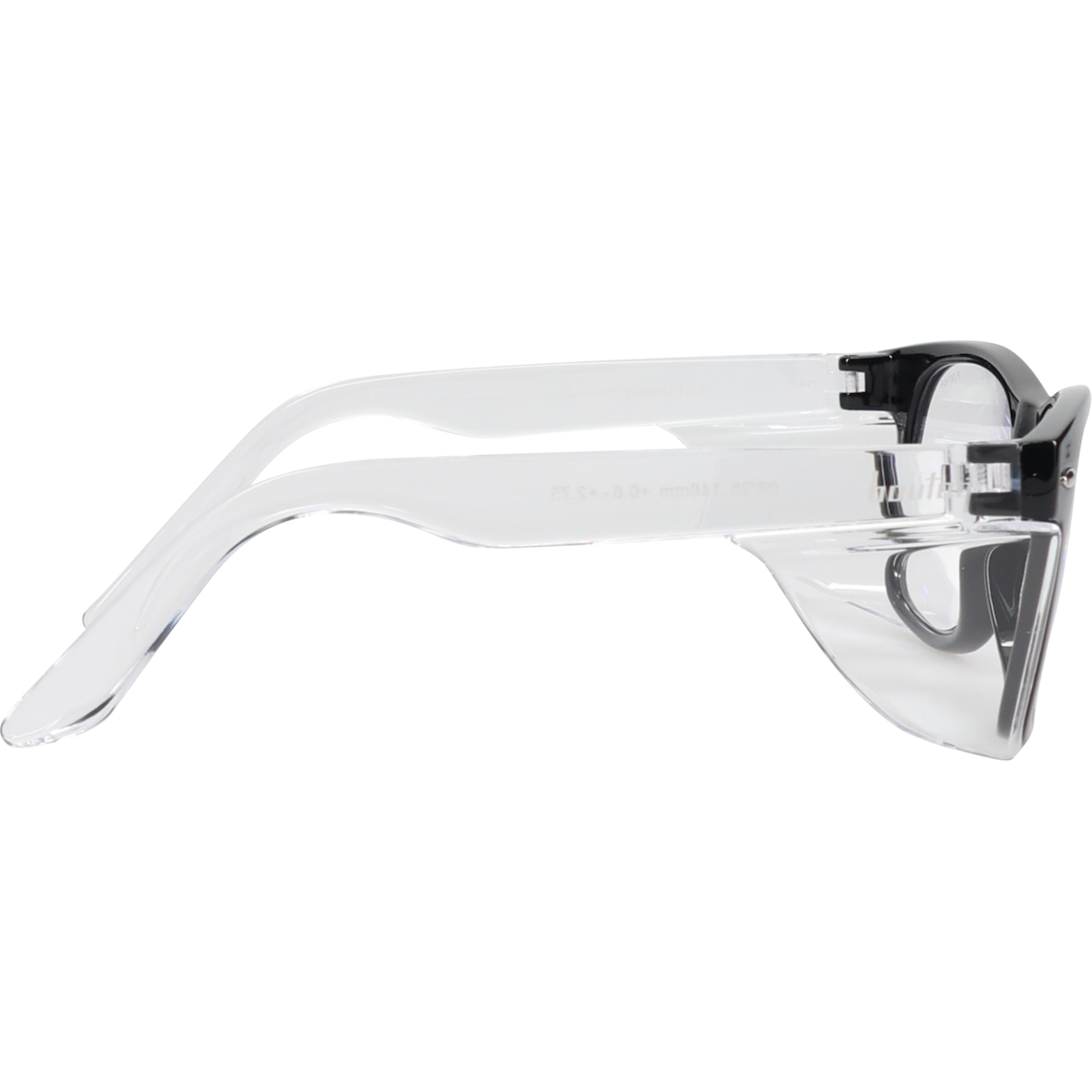 PIP 250-170-5123 Bouton Optical Commuter Auto Focus Reader Safety Glasses, +0.6 to +2.75 Diopter, Black Frame, Clear