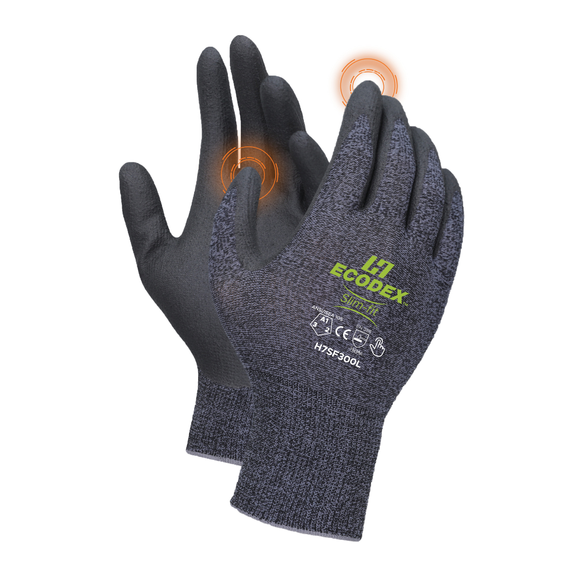 Liberty Safety ECODEX H7SF300 Slim-Fit Lightweight Touchscreen Work Gloves