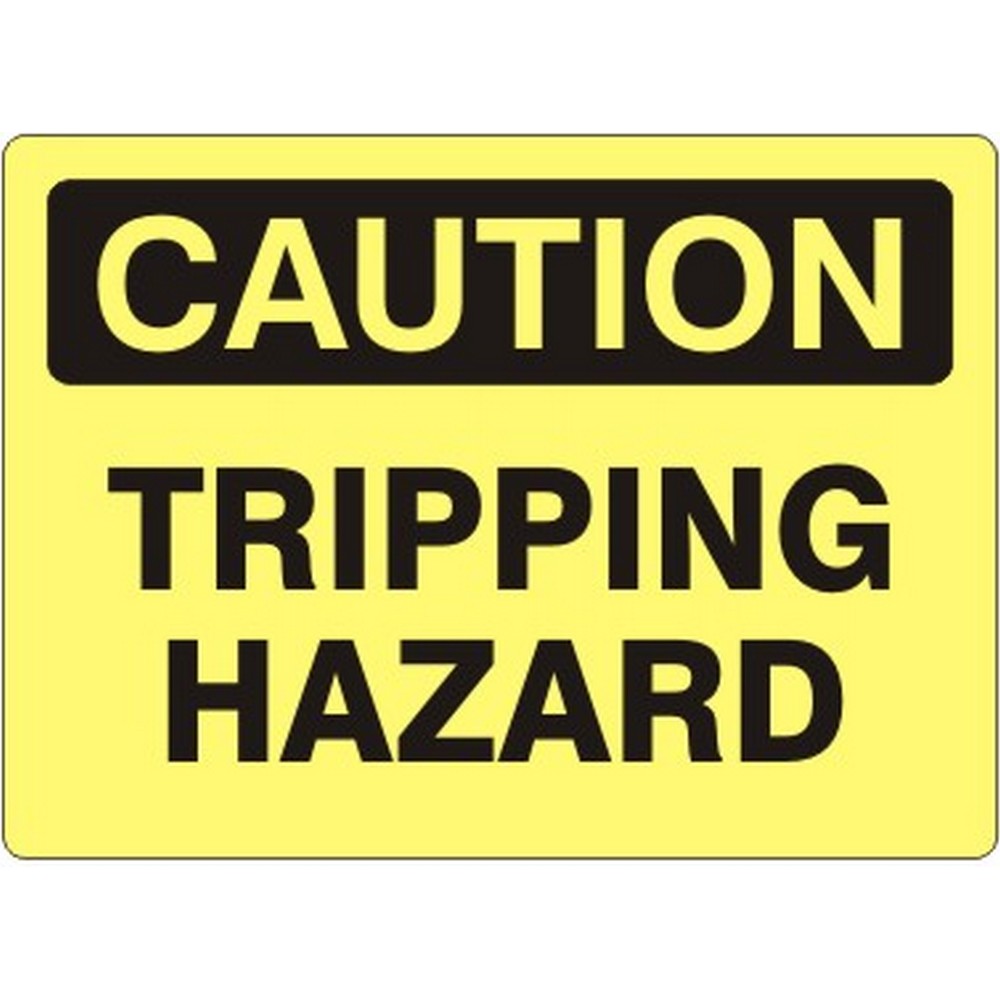Safehouse Signs C-812833 Tripping Hazard - Caution Sign  10X14 Plastic Sign