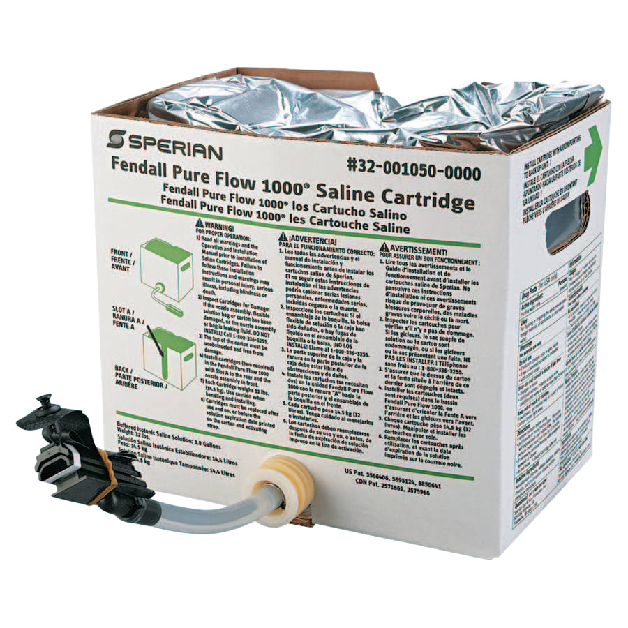Fendall 32-001050-0000-H5 Pure Flow 1000 Replacement Cartridges, Buffered Saline Solution - Set of Two Boxes
