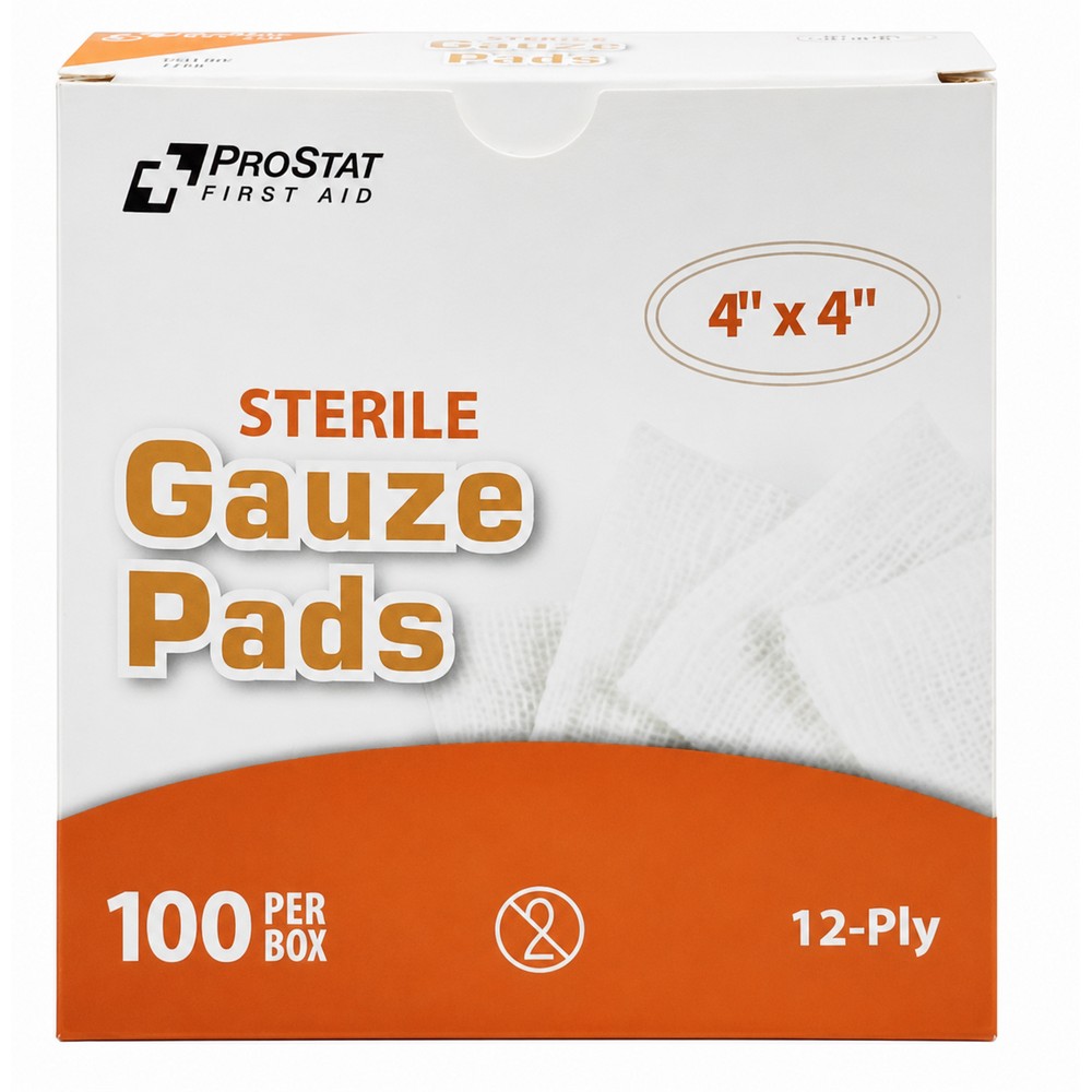 ProStat 2652 Gauze Pads 4" x 4" Sterile 12-Ply 100/Box
