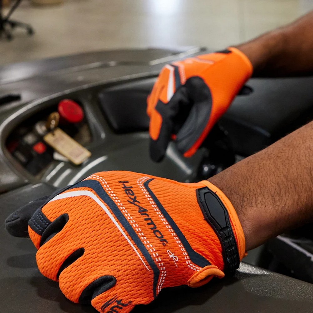 HexArmor 4074 Chrome SLT OasisCut Level A5 Mechanics Gloves
