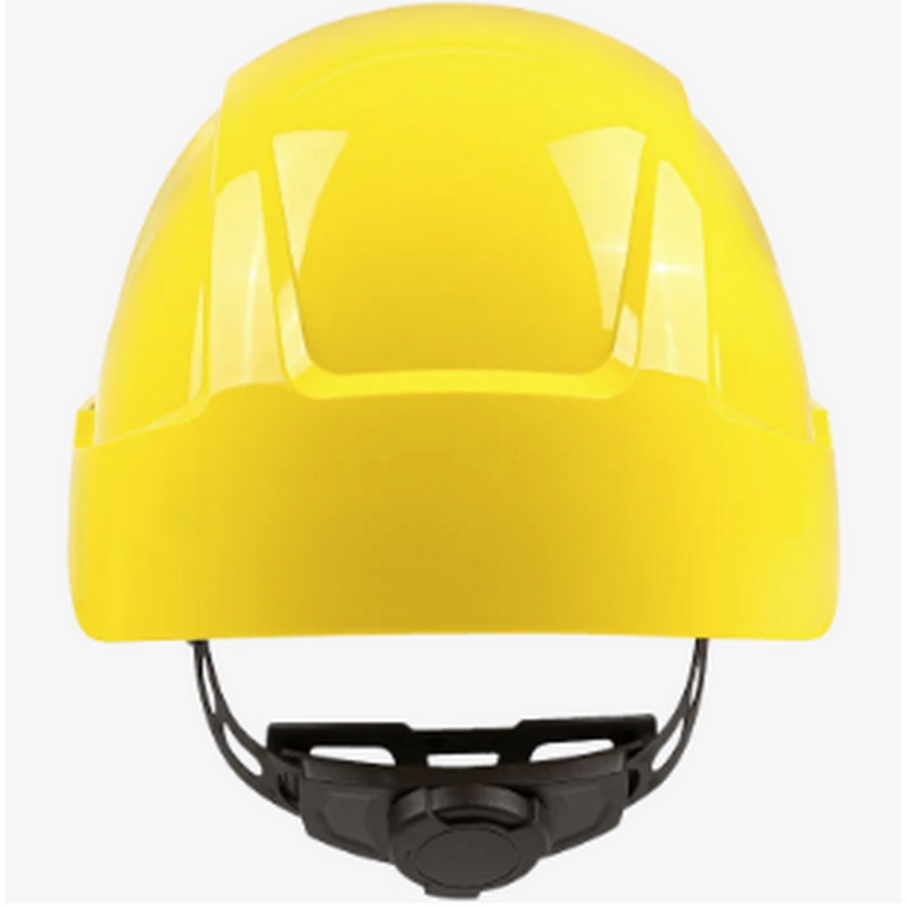 Global Glove SKHUS043CZ Radius Unvented Standard Peak Cap Brim Style Hard Hat With Six-Point Ratchet Suspension - Yellow