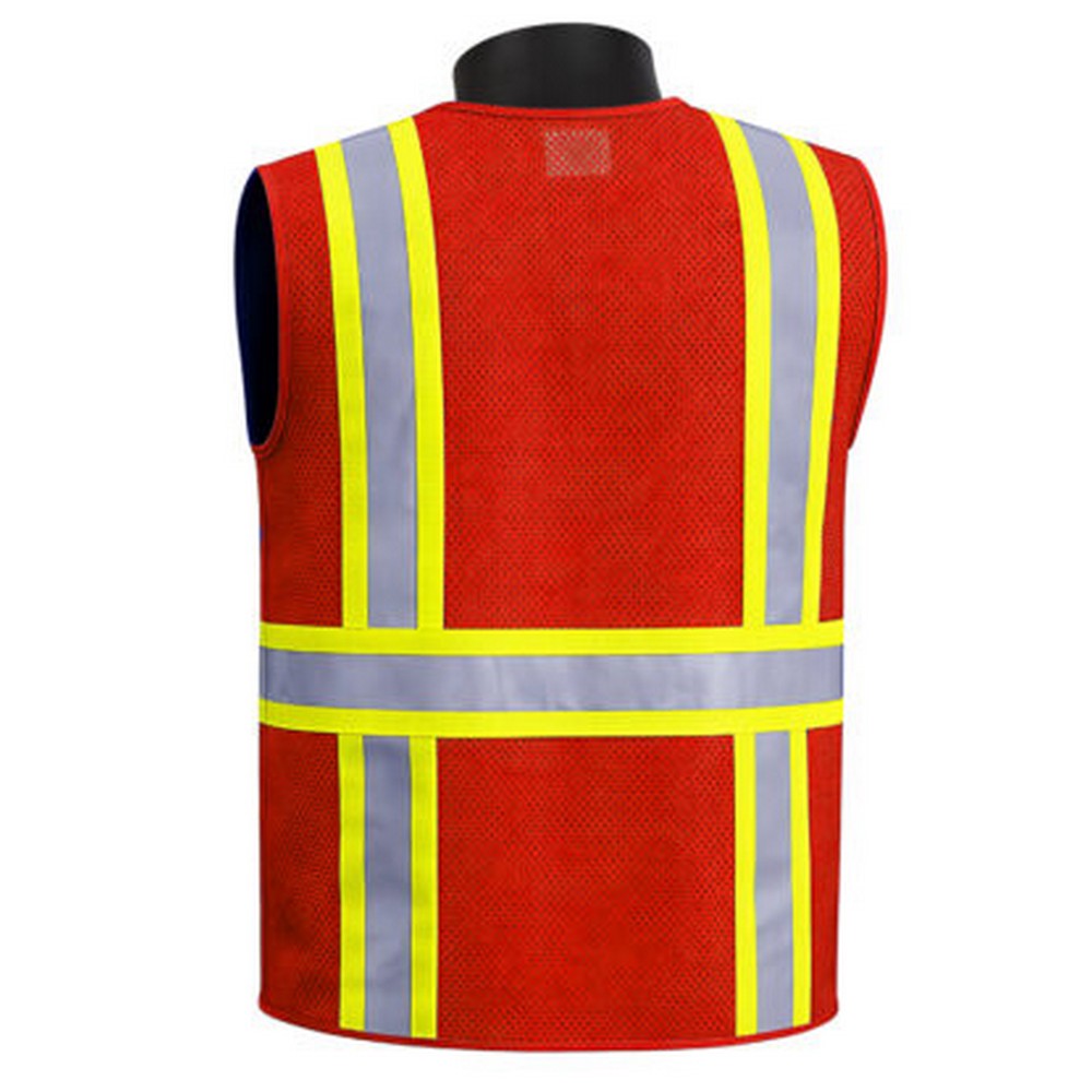 Liberty Safety HiVizGard NE160RD Non-ANSI Red Mesh Safety Vest