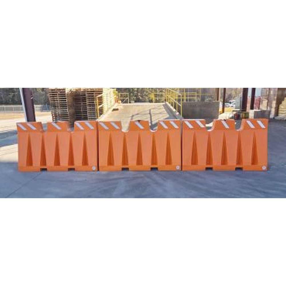 DPI TB-6T Plastic Traffic Barrier, 71X43, Orange