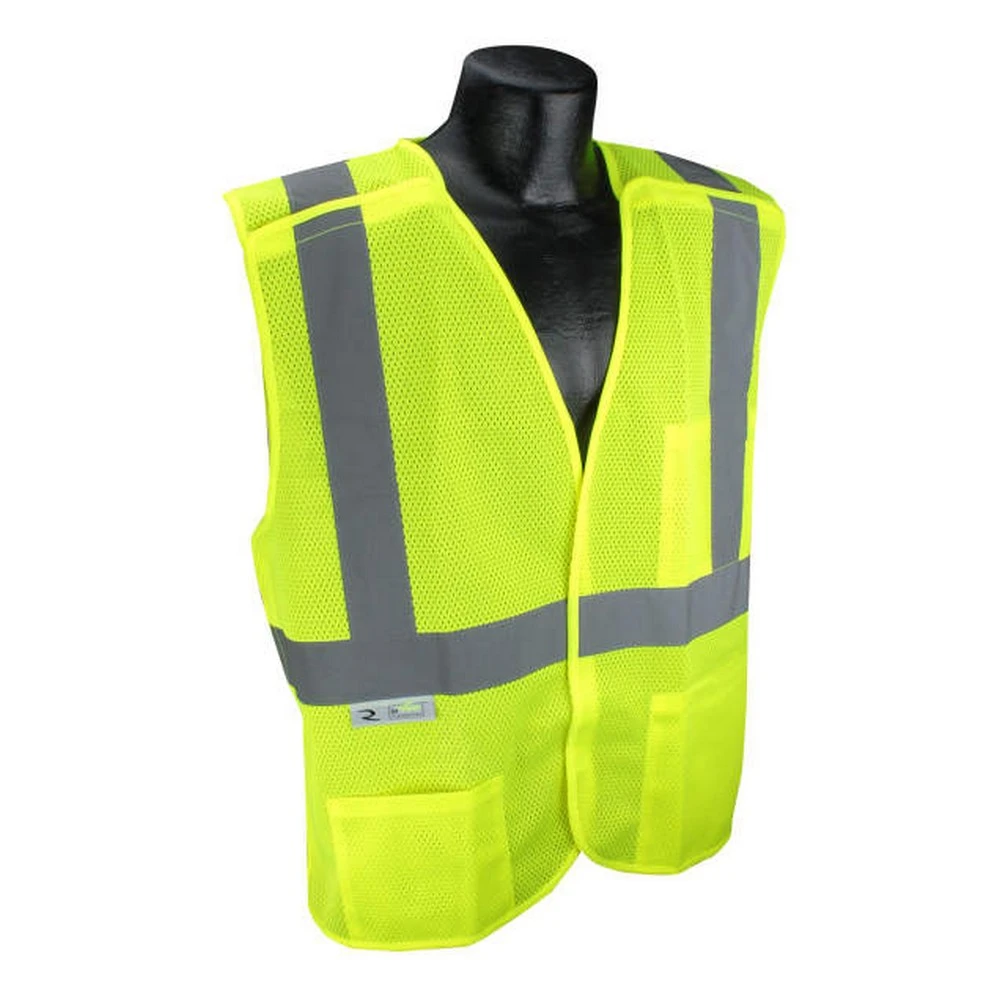Radians SV4X-2VGM Economy Mesh X-Back Type R Class 2 Breakaway Safety Vest - Hi-vis Yellow