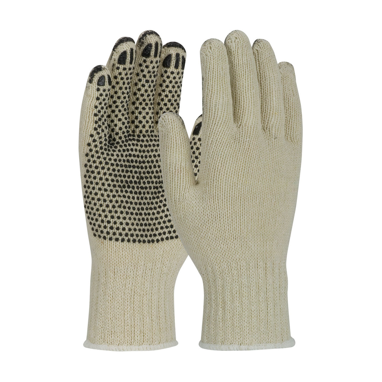 PIP 36-C330PD Seamless Knit Cotton / Polyester Glove with PVC Dot Grip - Heavy Weight