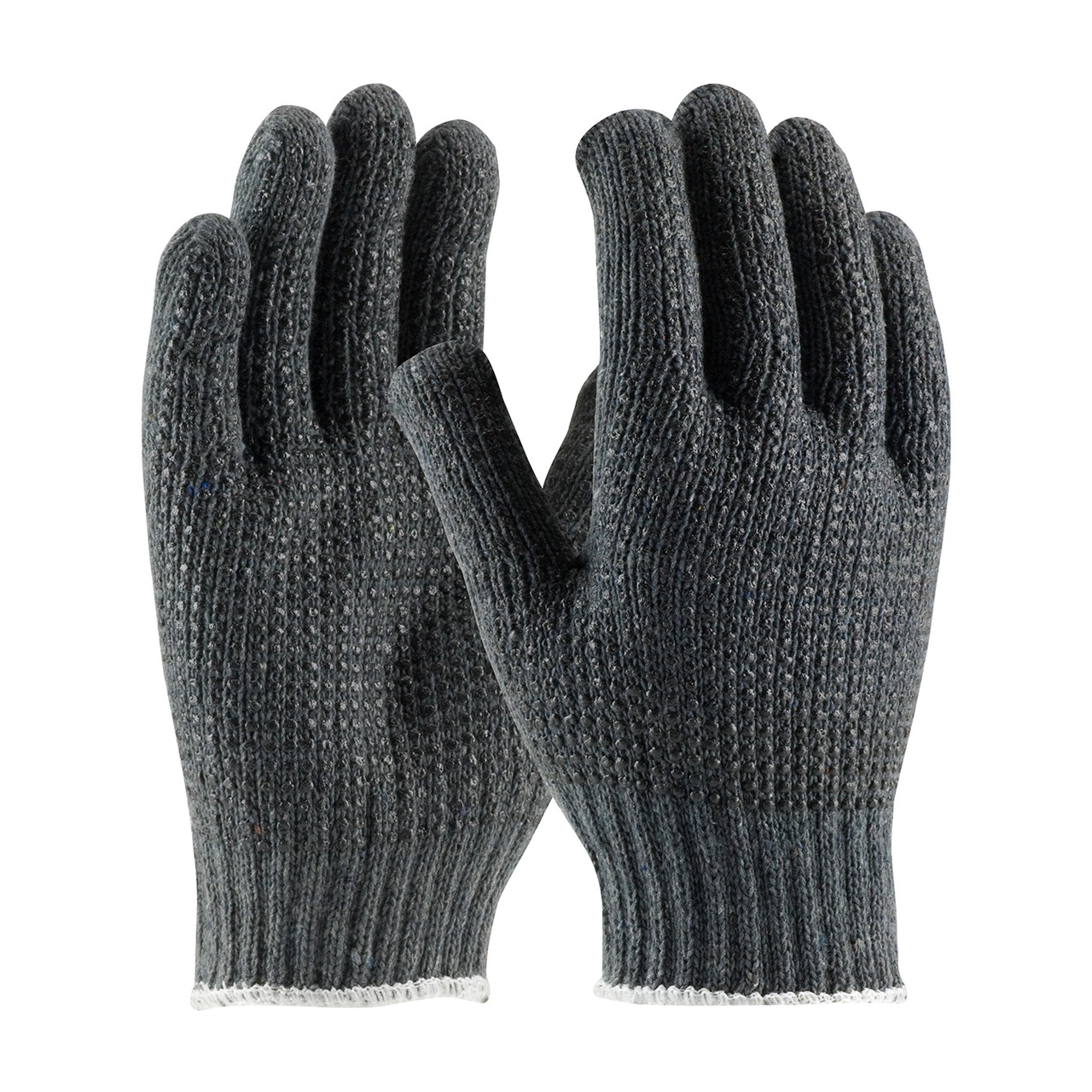 PIP 37-C500PDD Seamless Knit Cotton / Polyester Glove with Double-Sided PVC Dot Grip - 7 Gauge