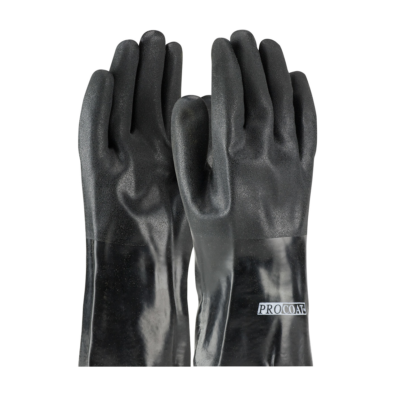 PIP 58-8030DD ProCoat PVC Dipped Glove with Jersey Liner and Rough Acid Finish - 12"