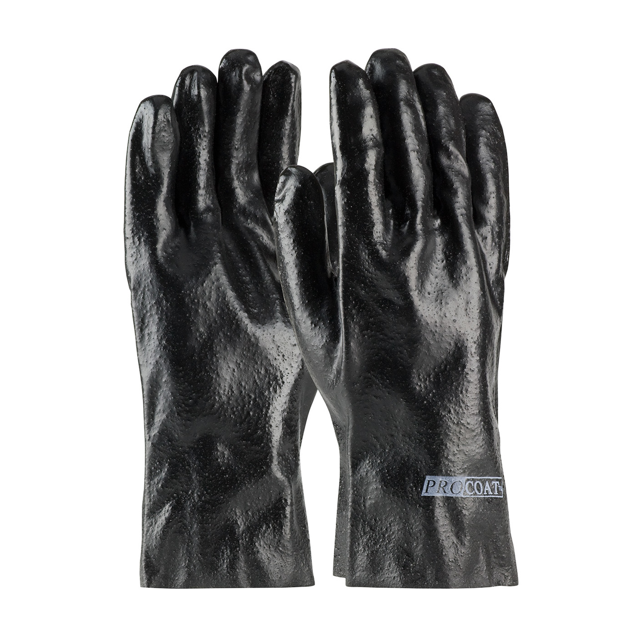 PIP 58-8030R ProCoat PVC Dipped Glove with Interlock Liner and Semi-Rough Finish - 12"