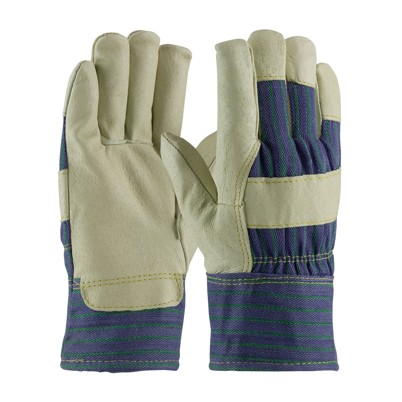 PIP 78-3927 Pigskin Leather Palm Glove with Fabric Back & 3M Thinsulate Lining - Safety Cuff