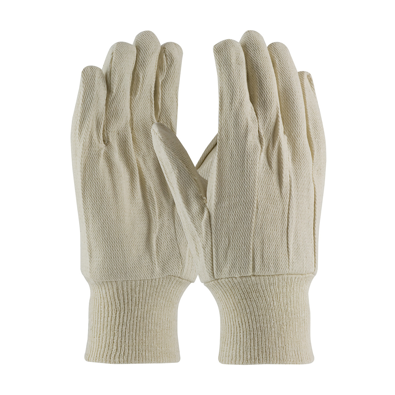 PIP 90-908 Premium Grade Cotton Canvas Single Palm Glove - Knitwrist