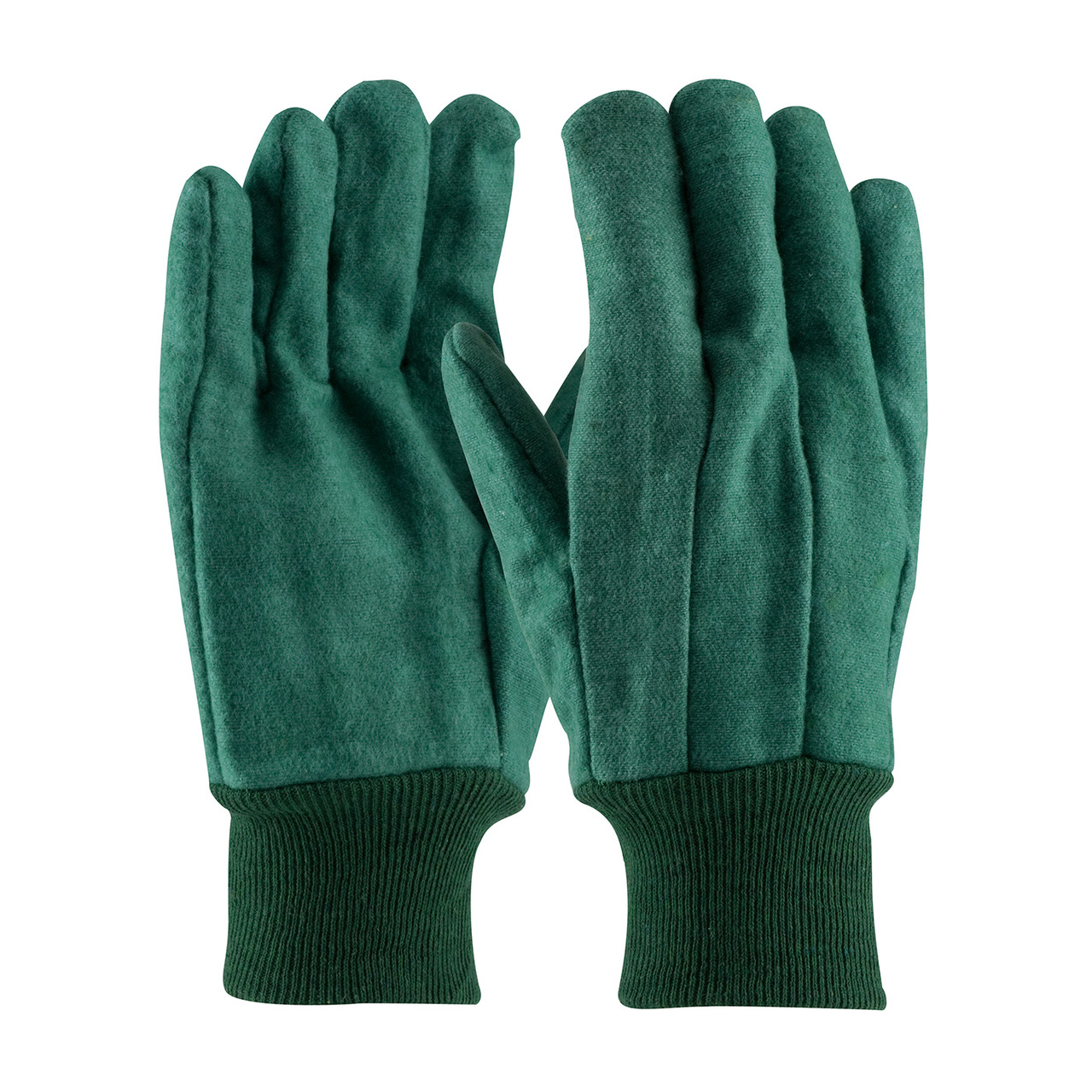 PIP 93-548 Premium Grade Cotton Chore Glove with Double Layer Palm/Back and Nap-out Finish - Knitwrist