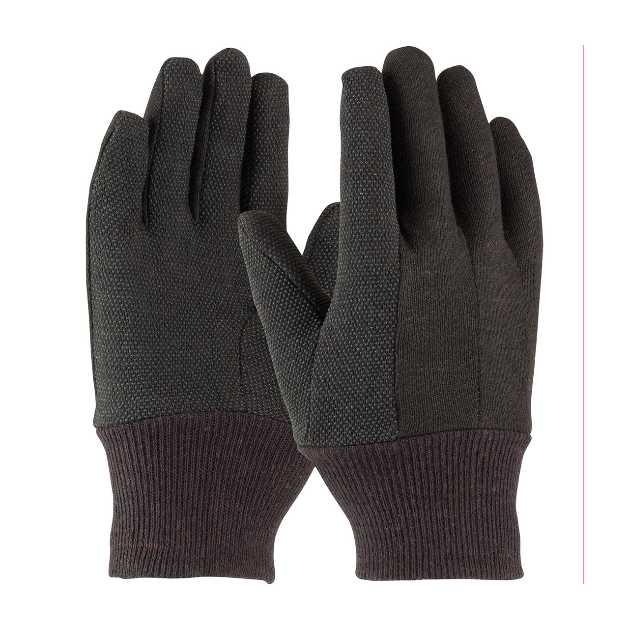 PIP 95-809PDC Regular Weight Cotton Jersey Glove with PVC Dot Grip on Palm, Thumb and Forefinger - Ladies'