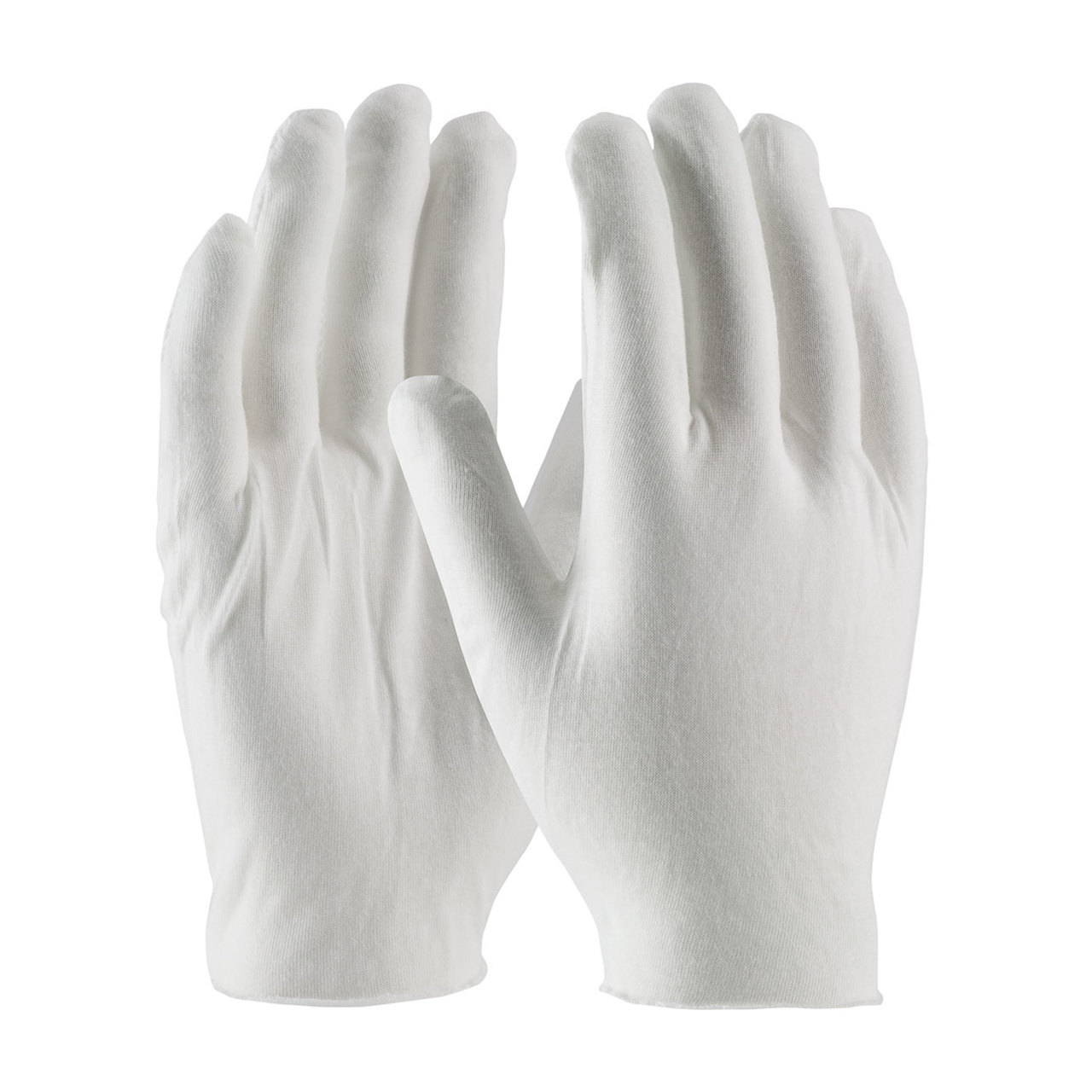 PIP 97-520 CleanTeam Medium Weight Cotton Lisle Inspection Glove with Unhemmed Cuff - Men's