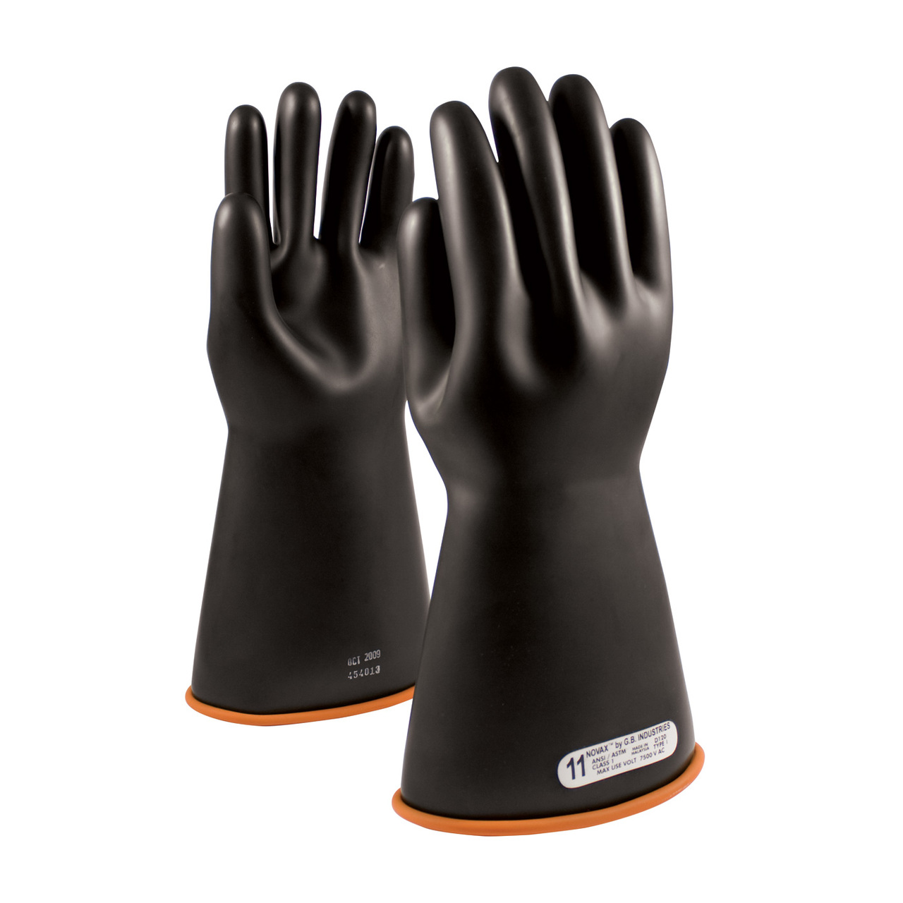 PIP 155-1-14 NOVAX Class 1 Rubber Insulating Glove with Straight Cuff - 14"