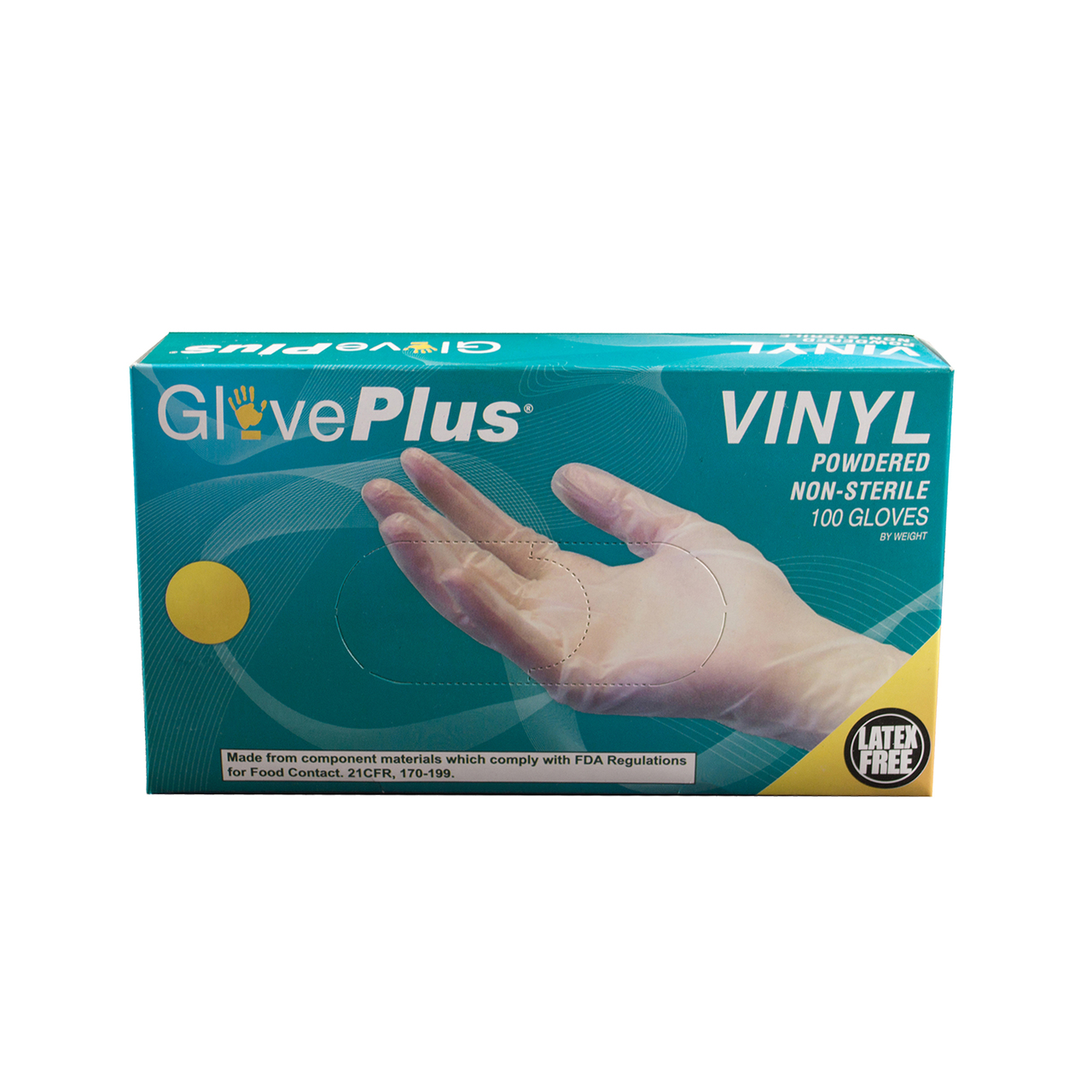 Ammex IV Gloveplus Industrial Grade Powdered Vinyl Gloves