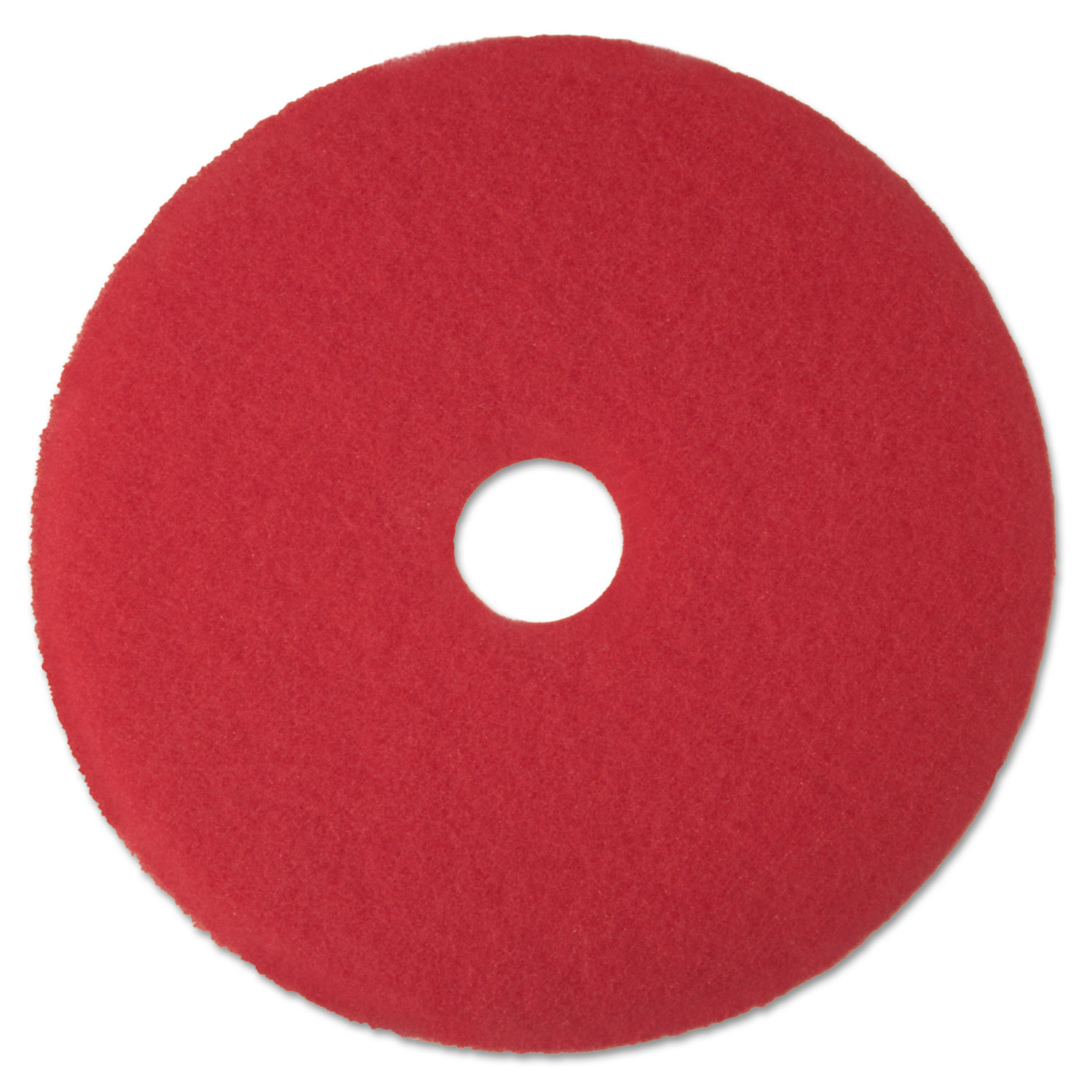 3M MMM08389 Low-Speed Buffer Floor Pads 5100, 14" Diameter, Red, 5/Case
