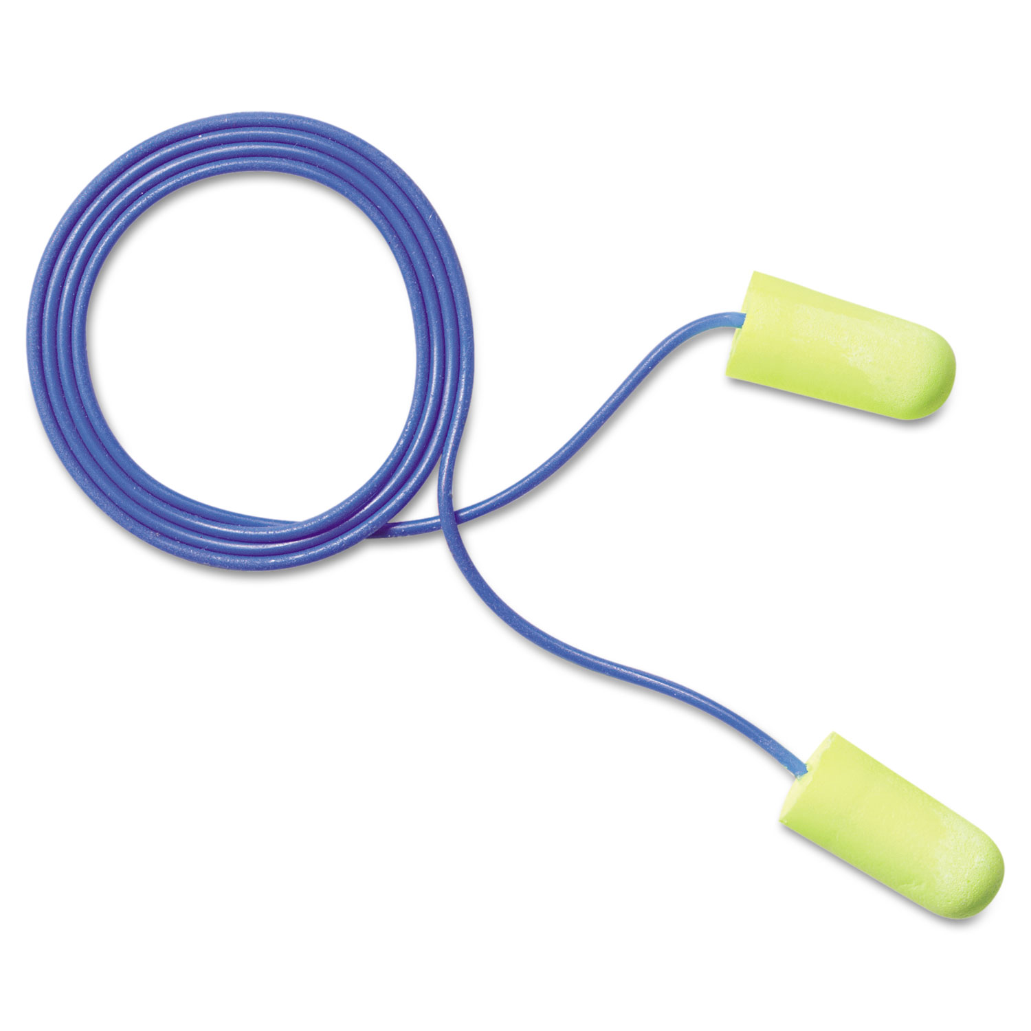 3M MMM3111250 E·A·Rsoft Yellow Neon Soft Foam Earplugs, Corded, Regular Size, 200 Pairs