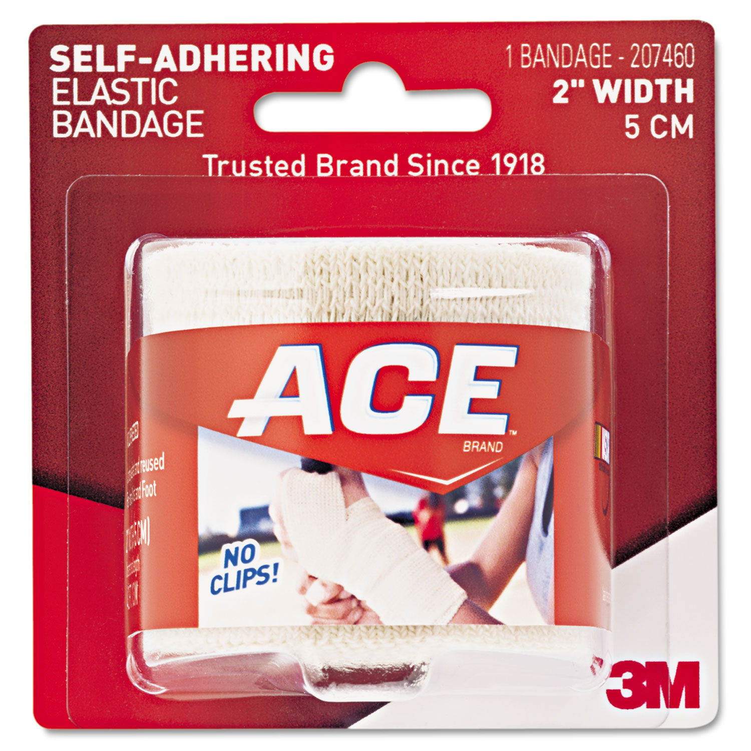 ACE MMM207460 Self-Adhesive Bandage, 2" x 50"