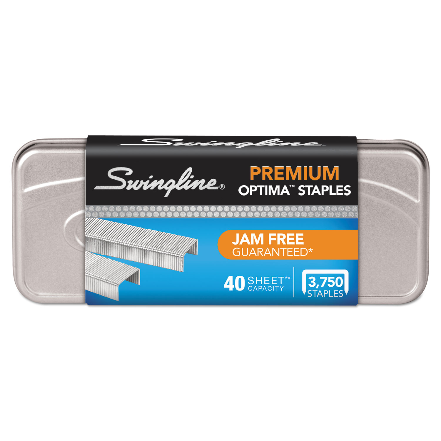 Swingline SWI35556 Optima Premium Staples, 40-Sheet Capacity, 3750/Box