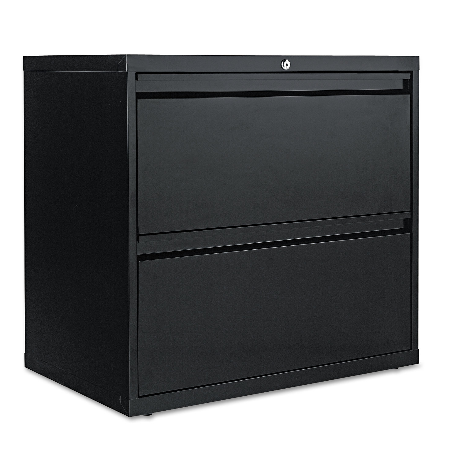 Alera ALEHLF3029BL Two-Drawer Lateral File Cabinet, 30w x 18d x 28 3/8h, Black
