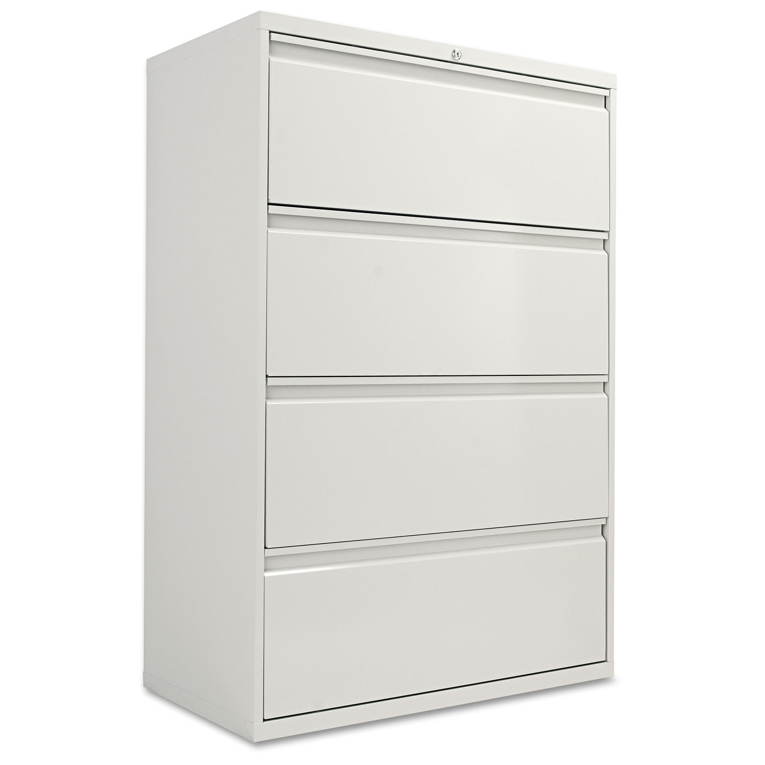 Alera ALEHLF3654LG Four-Drawer Lateral File Cabinet, 36w x 18d x 52 1/2h, Light Gray