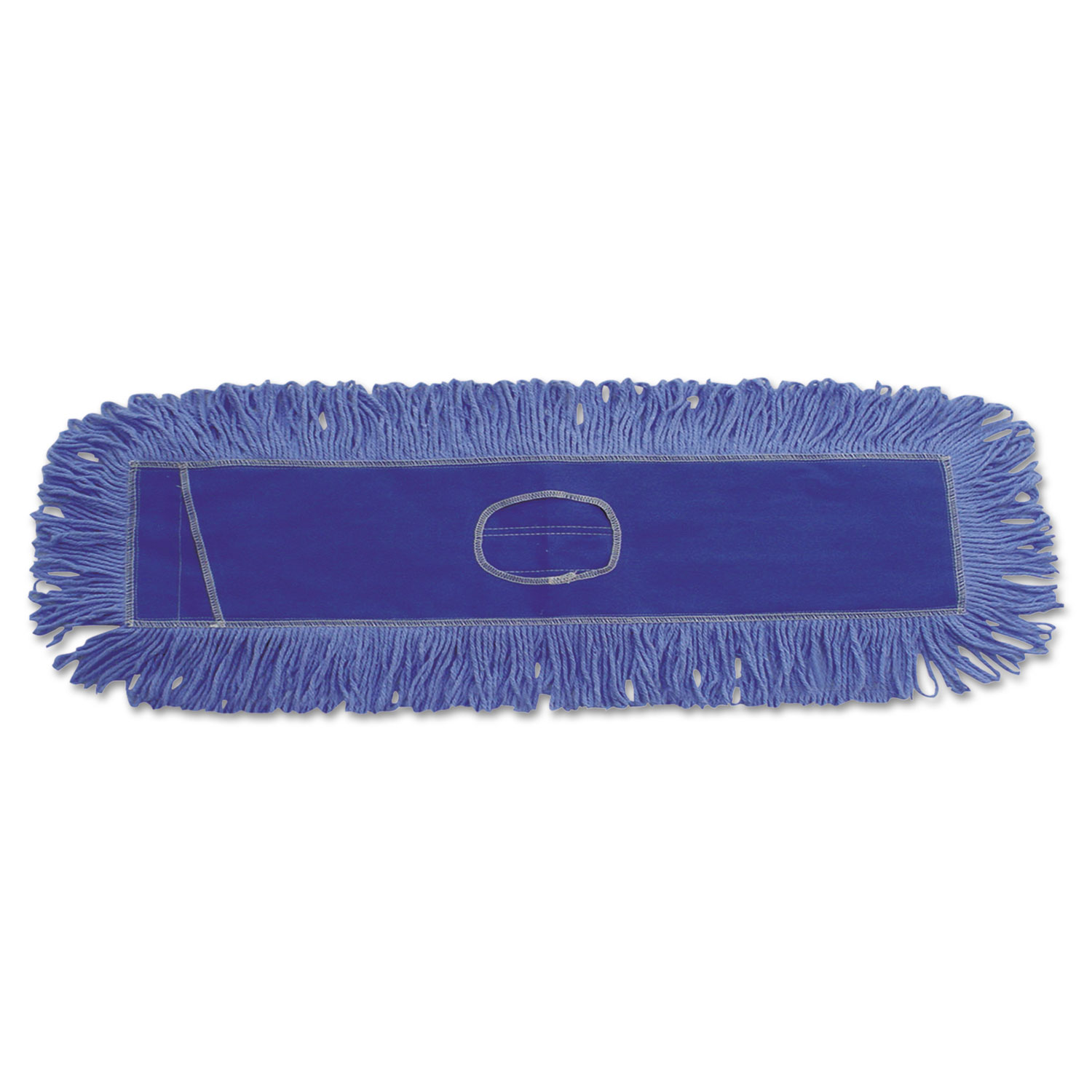 Boardwalk BWK1136 Dust Mop Head, Cotton/Synthetic Blend, 36 x 5, Looped-End, Blue