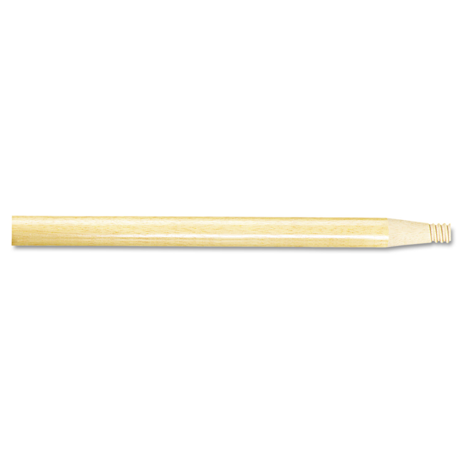 Boardwalk BWK122 Threaded End Broom Handle, 15/16" x 60", Natural Wood