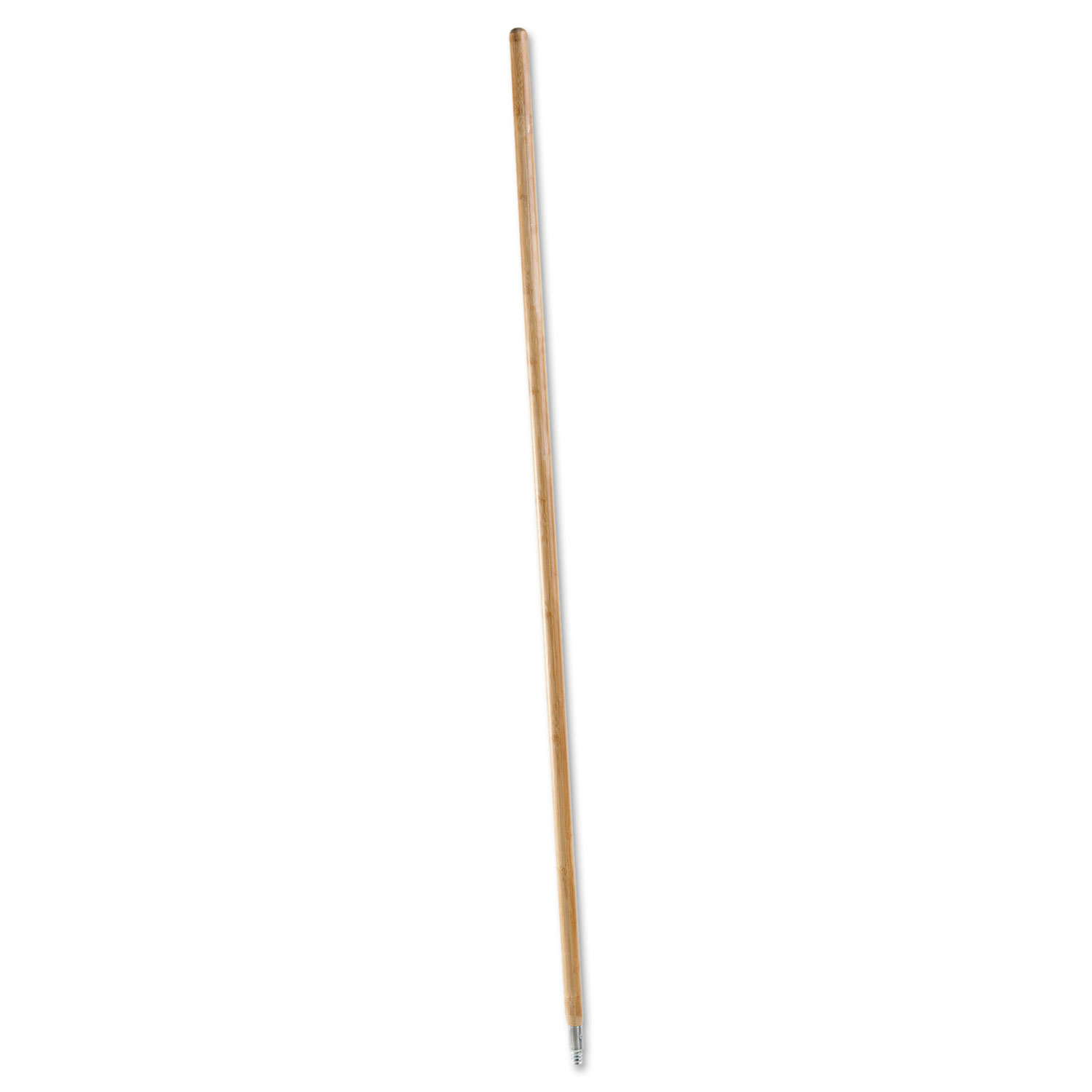 Boardwalk BWK138 Metal Tip Threaded Hardwood Broom Handle, 1 1/8 dia x 60, Natural