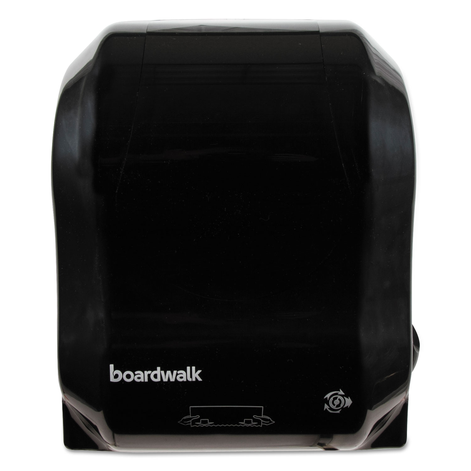 Boardwalk BWK1501 Hands Free Mechanical Towel Dispenser, 13 1/4" x 16 1/4" x 10 1/4", Black