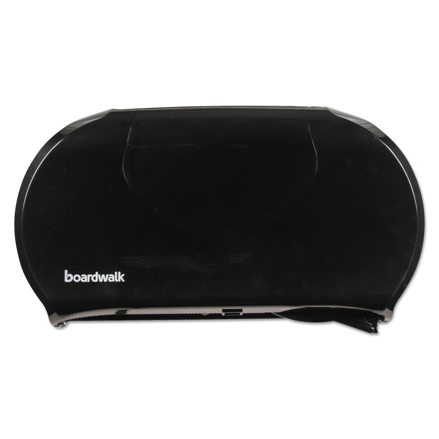 Boardwalk BWK1529 Jumbo Twin Toilet Tissue Dispenser, 20 1/4 x 12 1/4, Black