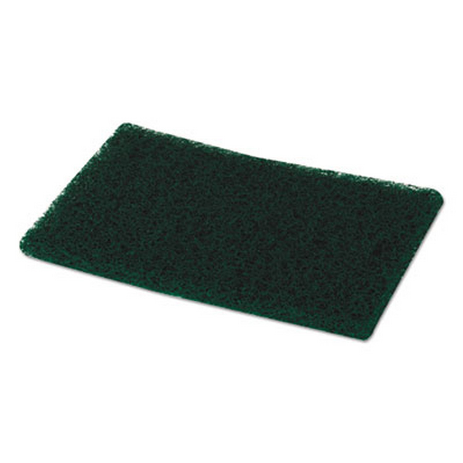 Boardwalk BWK186 Heavy-Duty Scour Pad, Green, 6 x 9, 15/Case