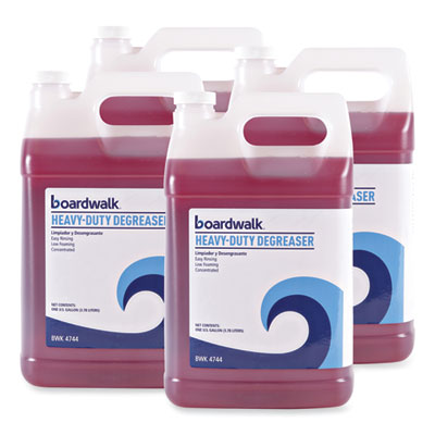 Boardwalk BWK4744 Heavy-Duty Degreaser, 1 Gallon Bottle, 4/Case